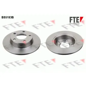 Jeu de 2 disques de frein arrière FTE BS5183B