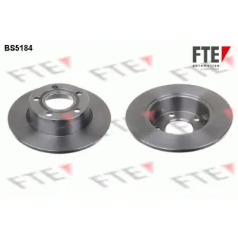 Jeu de 2 disques de frein arrière FTE BS5184
