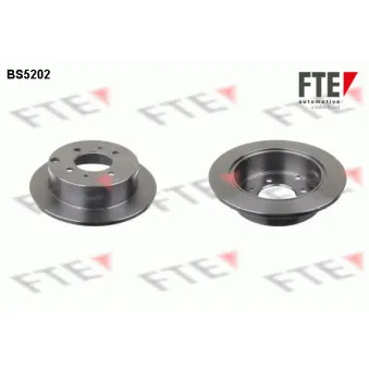 Jeu de 2 disques de frein arrière FTE BS5202