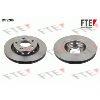 Jeu de 2 disques de frein arrière FTE BS5206
