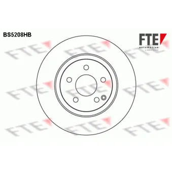 Jeu de 2 disques de frein avant FTE BS5208HB