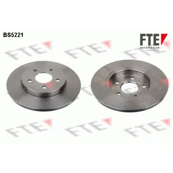 Jeu de 2 disques de frein arrière FTE BS5221