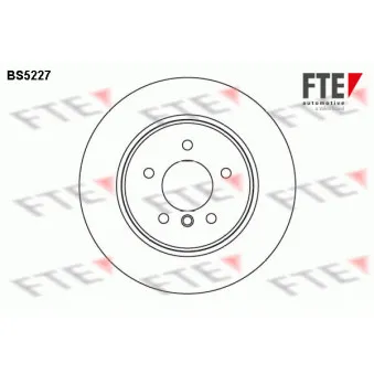 Jeu de 2 disques de frein arrière FTE BS5227