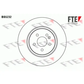 Jeu de 2 disques de frein arrière FTE BS5232