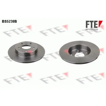 Jeu de 2 disques de frein arrière FTE BS5238B
