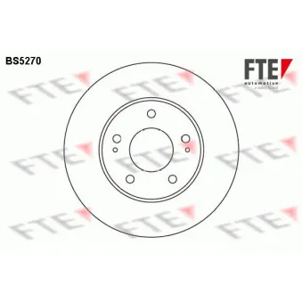 Jeu de 2 disques de frein avant FTE