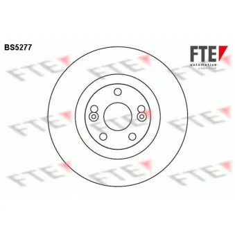 Jeu de 2 disques de frein avant FTE