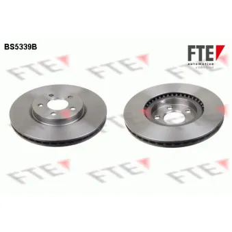 Jeu de 2 disques de frein avant FTE