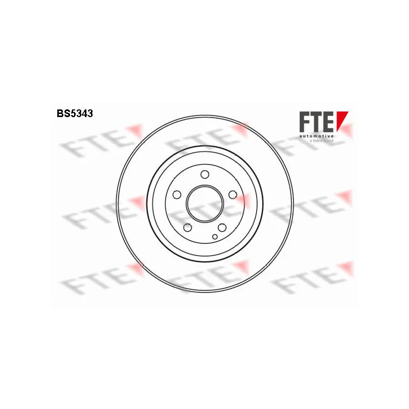 Jeu de 2 disques de frein avant FTE BS5343