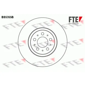 Jeu de 2 disques de frein avant FTE BS5355B