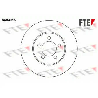 Jeu de 2 disques de frein avant FTE BS5398B