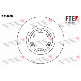Jeu de 2 disques de frein avant FTE BS5400B
