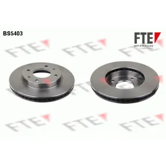 Jeu de 2 disques de frein avant FTE