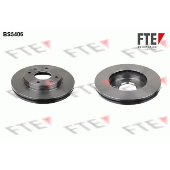 Jeu de 2 disques de frein avant FTE