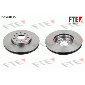 Jeu de 2 disques de frein avant FTE BS5418HB