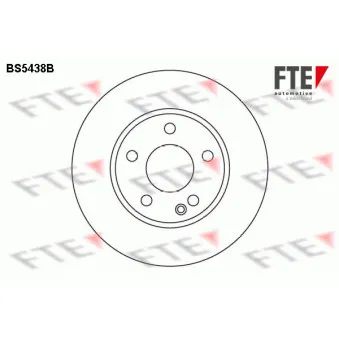 Jeu de 2 disques de frein avant FTE BS5438B