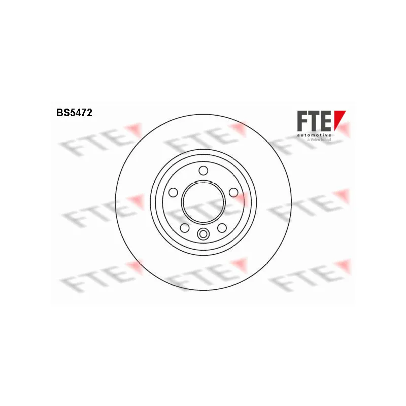 Jeu de 2 disques de frein avant FTE BS5472