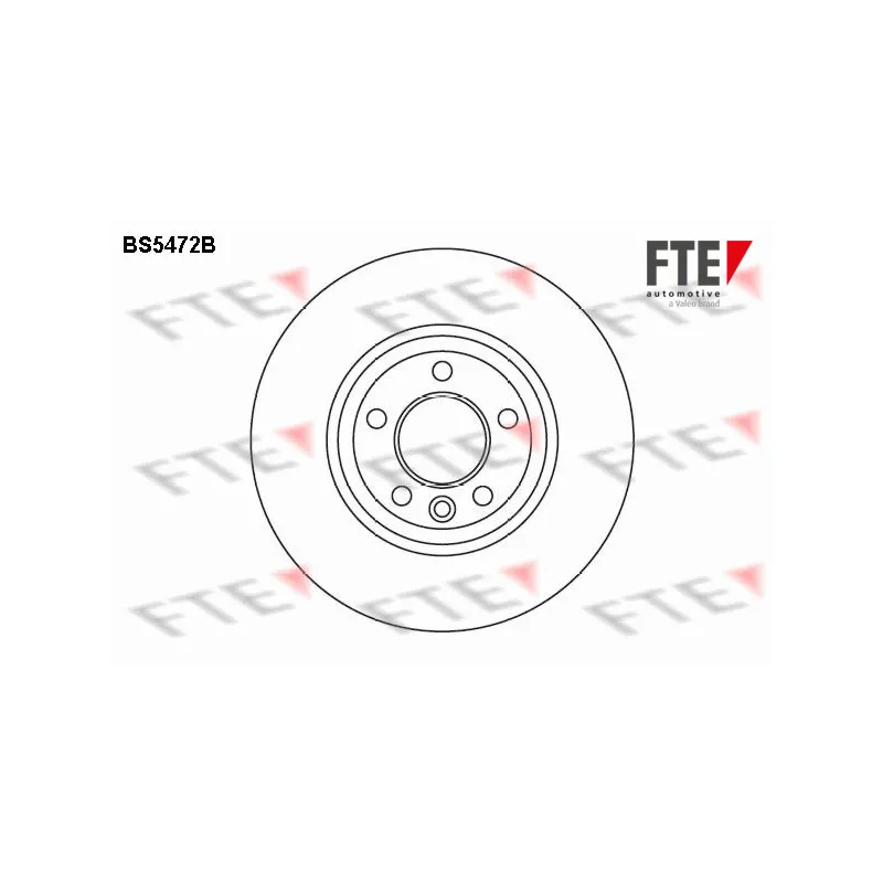 Jeu de 2 disques de frein avant FTE BS5472B