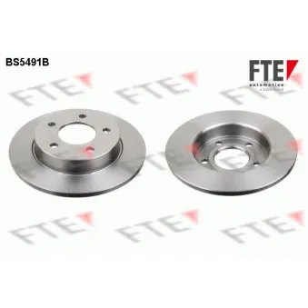 Jeu de 2 disques de frein arrière FTE