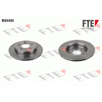 Jeu de 2 disques de frein arrière FTE BS5505
