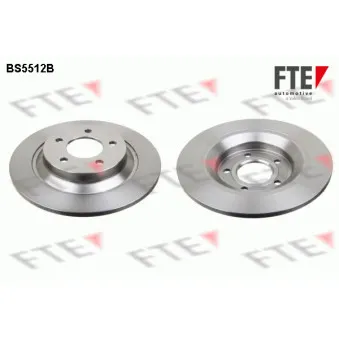 Jeu de 2 disques de frein arrière FTE BS5512B