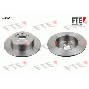 Jeu de 2 disques de frein arrière FTE BS5513