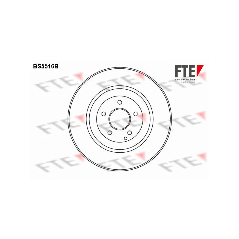 Jeu de 2 disques de frein avant FTE BS5516B