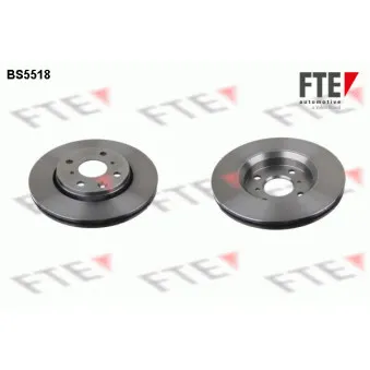 Jeu de 2 disques de frein avant FTE BS5518