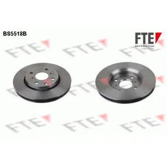 Jeu de 2 disques de frein avant FTE BS5518B