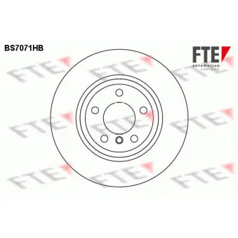 Jeu de 2 disques de frein avant FTE