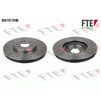 Jeu de 2 disques de frein avant FTE BS7072HB