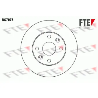 Jeu de 2 disques de frein avant FTE BS7075