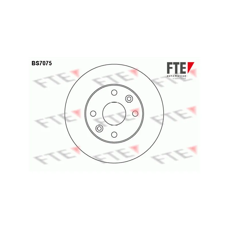Jeu de 2 disques de frein avant FTE BS7075