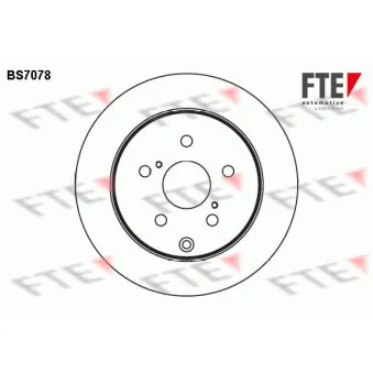Jeu de 2 disques de frein arrière FTE BS7078