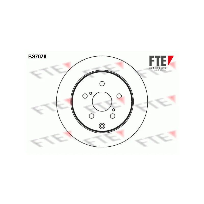 Jeu de 2 disques de frein arrière FTE BS7078