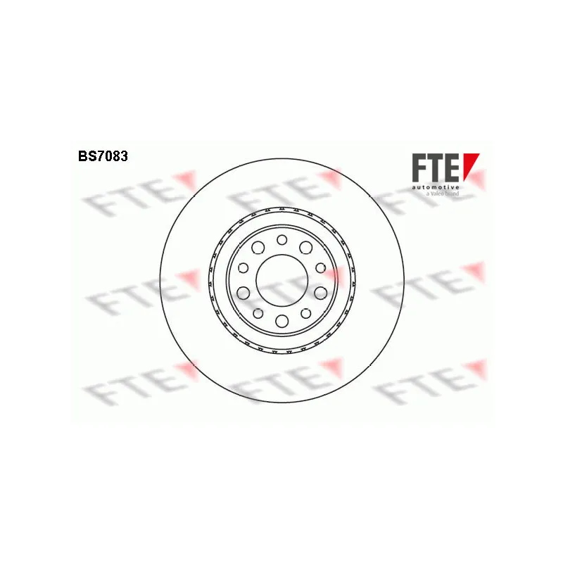 Jeu de 2 disques de frein avant FTE BS7083