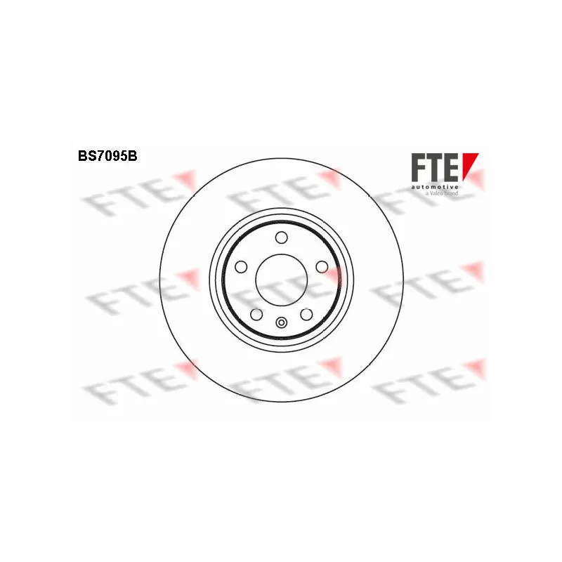 Jeu de 2 disques de frein avant FTE BS7095B
