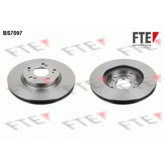 Jeu de 2 disques de frein avant FTE