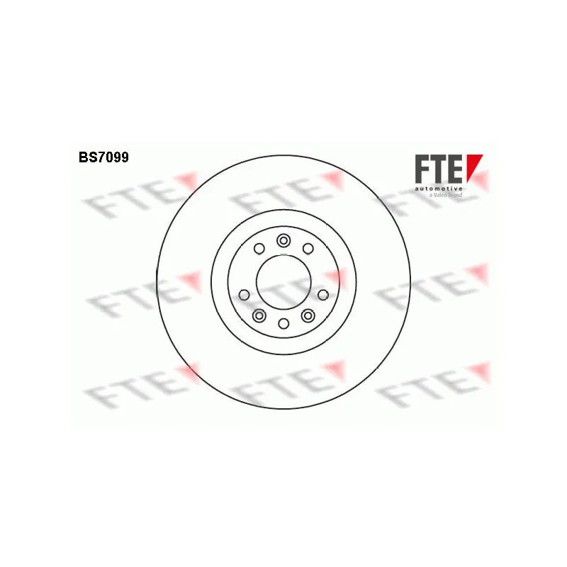 Jeu de 2 disques de frein avant FTE BS7099