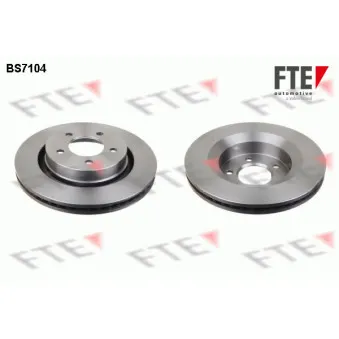 Jeu de 2 disques de frein avant FTE BS7104