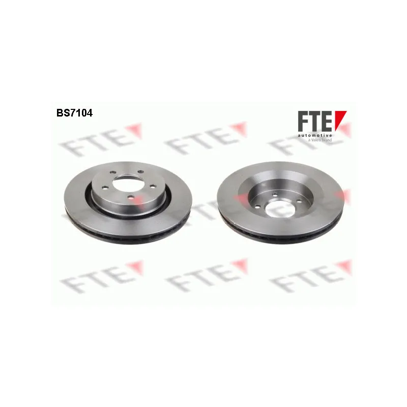 Jeu de 2 disques de frein avant FTE BS7104