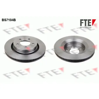 Jeu de 2 disques de frein avant FTE BS7104B