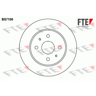 Jeu de 2 disques de frein avant FTE BS7106