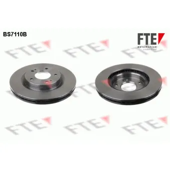 Jeu de 2 disques de frein avant FTE BS7110B