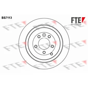 Jeu de 2 disques de frein arrière FTE BS7113