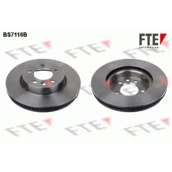 Jeu de 2 disques de frein avant FTE BS7116B