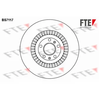 Jeu de 2 disques de frein avant FTE