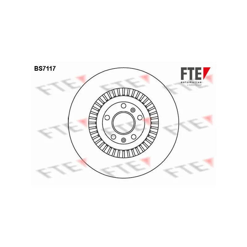 Jeu de 2 disques de frein avant FTE BS7117