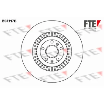 Jeu de 2 disques de frein avant FTE BS7117B