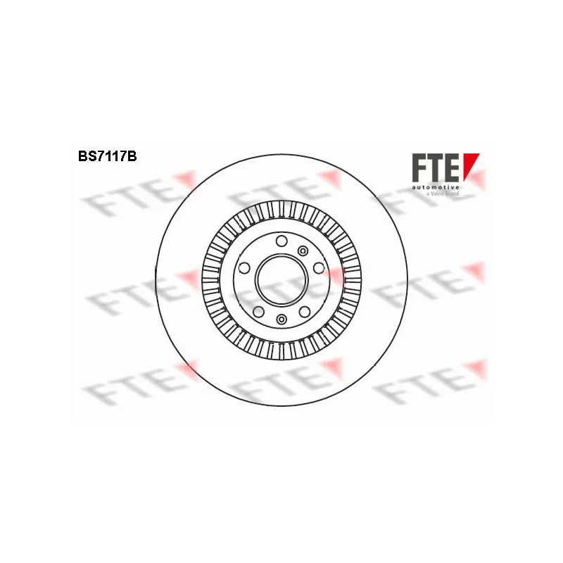 Jeu de 2 disques de frein avant FTE BS7117B